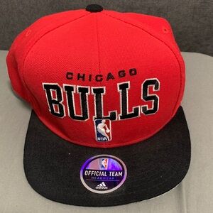 Adidas Chicago Bulls Red and Black Cap